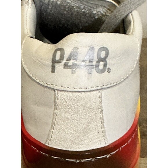 P448 Jack Pride Capsule Sneaker Size 37 White Rainbow - Picture 4 of 12